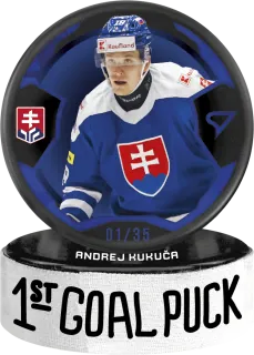 Kukuča Andrej SportZoo SR Reprezentace 2024 1st Goal Puck /35 č.GP-11