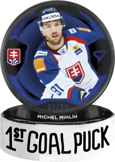 Miklík Michel SportZoo SR Reprezentace 2024 1st Goal Puck /35 č.GP-13
