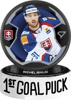 Miklík Michel SportZoo SR Reprezentace 2024 1st Goal Puck č.GP-13