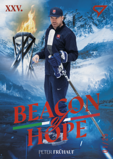 Peter Frühauf SportZoo Hokejové Slovensko 2026 Beacon of Hope Red /25 č.BH-02