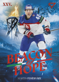 Martin Fehérváry SportZoo Hokejové Slovensko 2026 Beacon of Hope Red /25 č.BH-08
