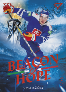 Adam Ružička SportZoo Hokejové Slovensko 2026 Beacon of Hope Red /25 č.BH-23
