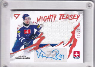 Martin Faško-Rudáš SportZoo Hokejové Slovensko 2026 Mighty Jersey AUTO /20 č.MJS-MF