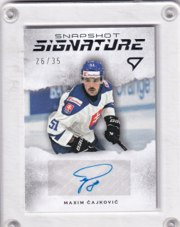 Maxim Čajkovič SportZoo Hokejové Slovensko 2026 Snapshot Signature /35 č.SS1-MC
