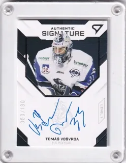 Vošvrda Tomáš SportZoo Tipos extraliga 2020-21 Authentic Signature Level 1 - /130 č.SL1-08