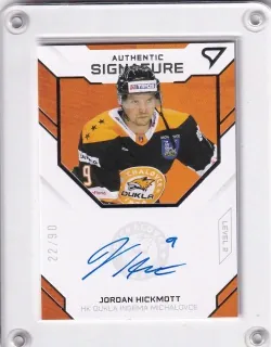 Hickmott Jordan SportZoo Tipos extraliga 2020-21 Authentic Signature Level 2 - /90 č.SL2-10