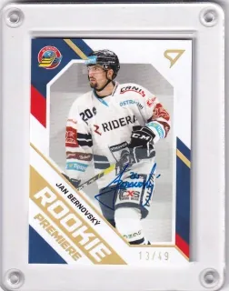 Bernovský Jan SportZoo ELH 2021-22 Rookie Premiere /49 Signature č.RP-4