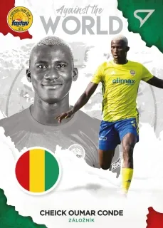 Oumar Conde Cheick SportZoo Fortuna Liga 2021-22  II.série Against the World-GIN č.AW32