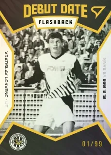 Lokvenc Vratislav SportZoo Fortuna Liga 2021-22  II.série Debut Date Flashback /99 č.DF2