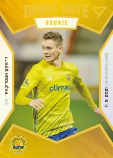 Hrdlička Lukáš SportZoo Fortuna Liga 2021-22  II.série Debut Date Rookie /199 č.DR10