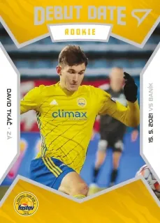 Tkáč David SportZoo Fortuna Liga 2021-22  II.série Debut Date Rookie č.DR11