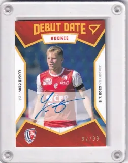 Červ Lukáš SportZoo Fortuna Liga 2021-22  II.série Debut Date Rookie /99 č.DR14