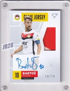 Bartoš Richard SportZoo Fortuna Liga 2021-22 Game Jersey Auto /70 č.GJ-RB