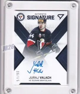 Valach Juraj SportZoo Tipos Extraliga 2021-22 Authentic Signature Level 1 -/90 č.SL1-JV