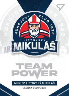 MHK 32 Liptovský Mikuláš SportZoo Tipos Extraliga 2021-22 Team Power č.TP-32