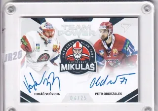 Tomáš Vošvrda/ Petr Obdržálek SportZoo Tipos Extraliga 2021-22 Team Power Auto /25 č.TS-LMI