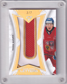  Radek Kučeřík SportZoo ČR Rep. 2025 Game-Worn Letters /7 č.GL-RK