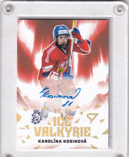  Karolína Kosinová SportZoo ČR Rep. 2025 Ice Valkyrie AUTO /49 č.IVS-KK