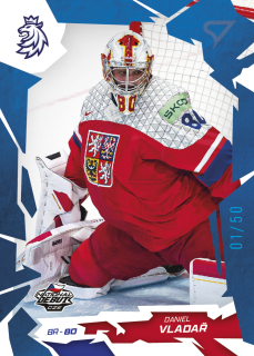 Daniel Vladař SportZoo Hokejové Česko 2026 Base Blue /50 č.3
