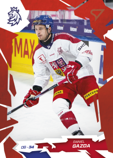 Daniel Gazda SportZoo Hokejové Česko 2026 Base Scarled Red č.8