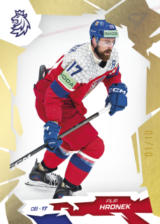 Filip Hronek SportZoo Hokejové Česko 2026 Base Gold /10 č.11