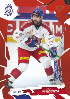 Filip Pyrochta SportZoo Hokejové Česko 2026 Base Scarled Red č.17