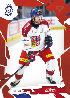Jan Rutta SportZoo Hokejové Česko 2026 Base Scarled Red č.18