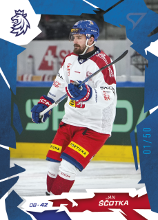 Jan Ščotka SportZoo Hokejové Česko 2026 Base Blue /50 č.19