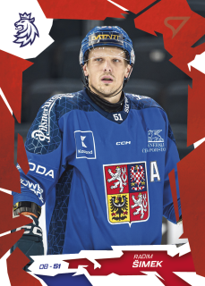 Radim Šimek SportZoo Hokejové Česko 2026 Base Scarled Red č.20