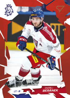 Ondřej Beránek SportZoo Hokejové Česko 2026 Base Scarled Red č.24