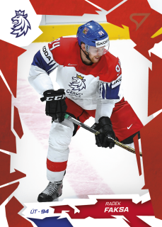 Radek Faksa SportZoo Hokejové Česko 2026 Base Scarled Red č.27
