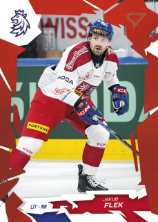 Jakub Flek SportZoo Hokejové Česko 2026 Base Scarled Red č.28