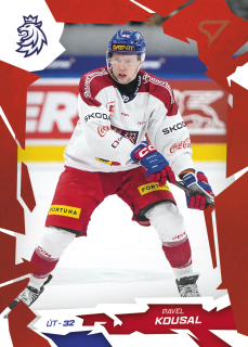Pavel Kousal  SportZoo Hokejové Česko 2026 Base Scarled Red č.37
