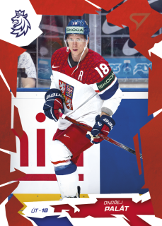Ondřej Palát  SportZoo Hokejové Česko 2026 Base Scarled Red č.43