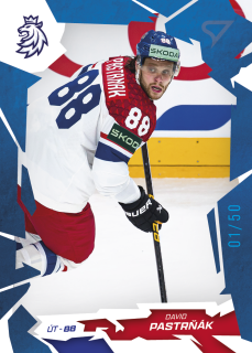 David Pastrňák  SportZoo Hokejové Česko 2026 Base Blue /50 č.44