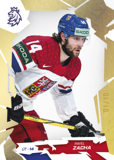 Pavel Zacha  SportZoo Hokejové Česko 2026 Base Gold /10 č.52