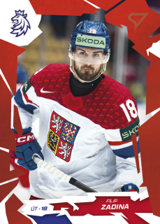 Filip Zadina  SportZoo Hokejové Česko 2026 Base Scarled Red č.53
