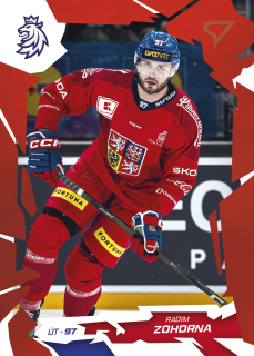 Radim Zohorna  SportZoo Hokejové Česko 2026 Base Scarled Red č.54