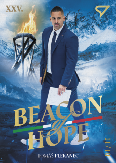 Tomáš Plekanec  SportZoo Hokejové Česko 2026 Beacon of Hope Yellow Gold /10 č.BH-02