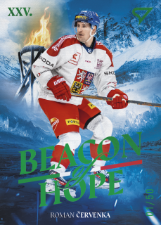 Roman Červenka  SportZoo Hokejové Česko 2026 Beacon of Hope Green /50 č.BH-14