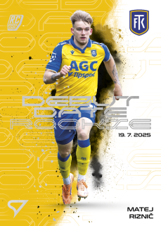 MATEJ RIZNIČ SportZoo Chance liga 2025-26 II.série Debut Date Rookie č.DR-10