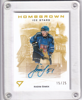 Radim Šimek SportZoo Hokejové Česko 2026 Homegrown Ice Stars AUTO /25 č.HS-12