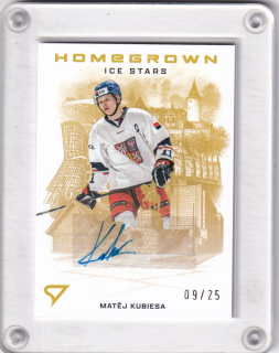 Matěj Kubiesa SportZoo Hokejové Česko 2026 Homegrown Ice Stars AUTO /25 č.HS-22