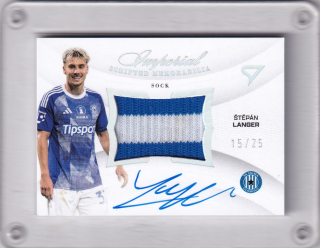 ŠTĚPÁN LANGER SportZoo Chance liga 2025-26 II.série Imperial Scripted Memorabilia - Silver Auto č.IM-SL