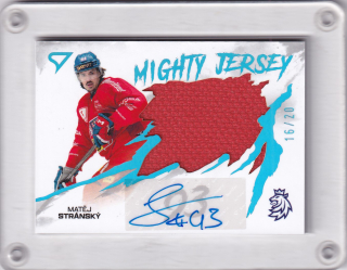 Matěj Stránský SportZoo Hokejové Česko 2026 Mighty Jersey Signature /20 č.MJS-MS