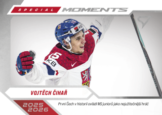 Vojtěch Čihař SportZoo Hokejové Česko 2026 Special Moments č.SM-24