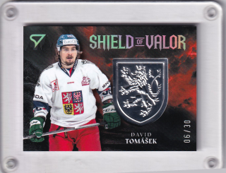 David Tomášek SportZoo Hokejové Česko 2026 Shield of Valor Silver /30 č.SV-DT