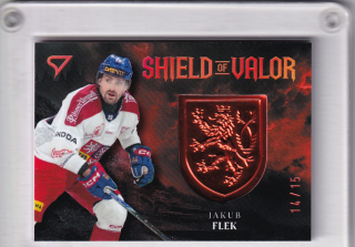 Jakub Flek SportZoo Hokejové Česko 2026 Shield of Valor Bronze /15 č.SV-JF