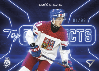Tomáš Galvas SportZoo Hokejové Česko 2026 Top Prospects Blue /99 č.TP-06