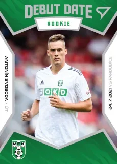 Svoboda Antonín SportZoo Fortuna Liga I.série 2021-22 Debut Date Rookie č.DR06